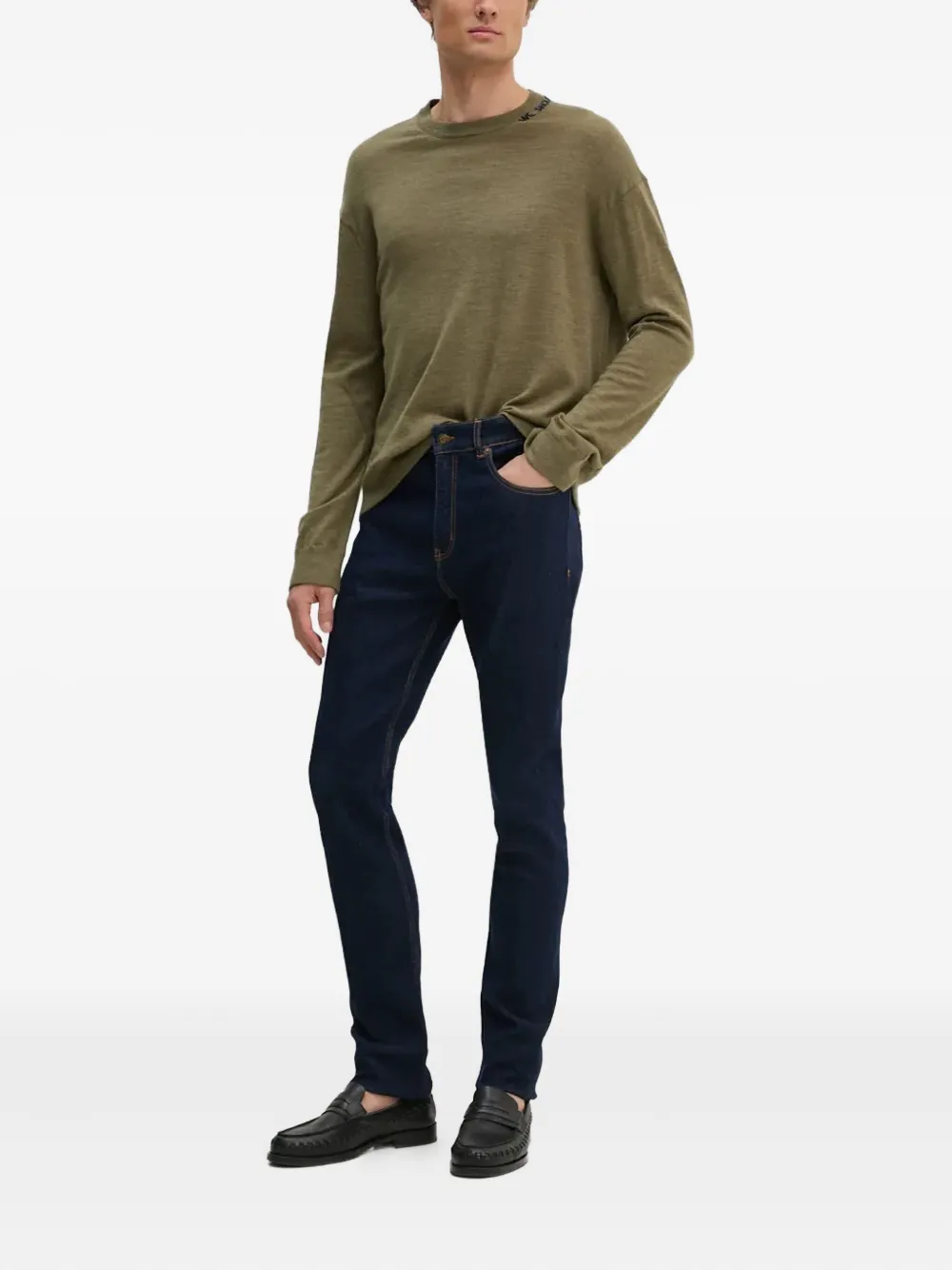 Zadig&Voltaire Slim-fit jeans met logoplakkaat - Blauw