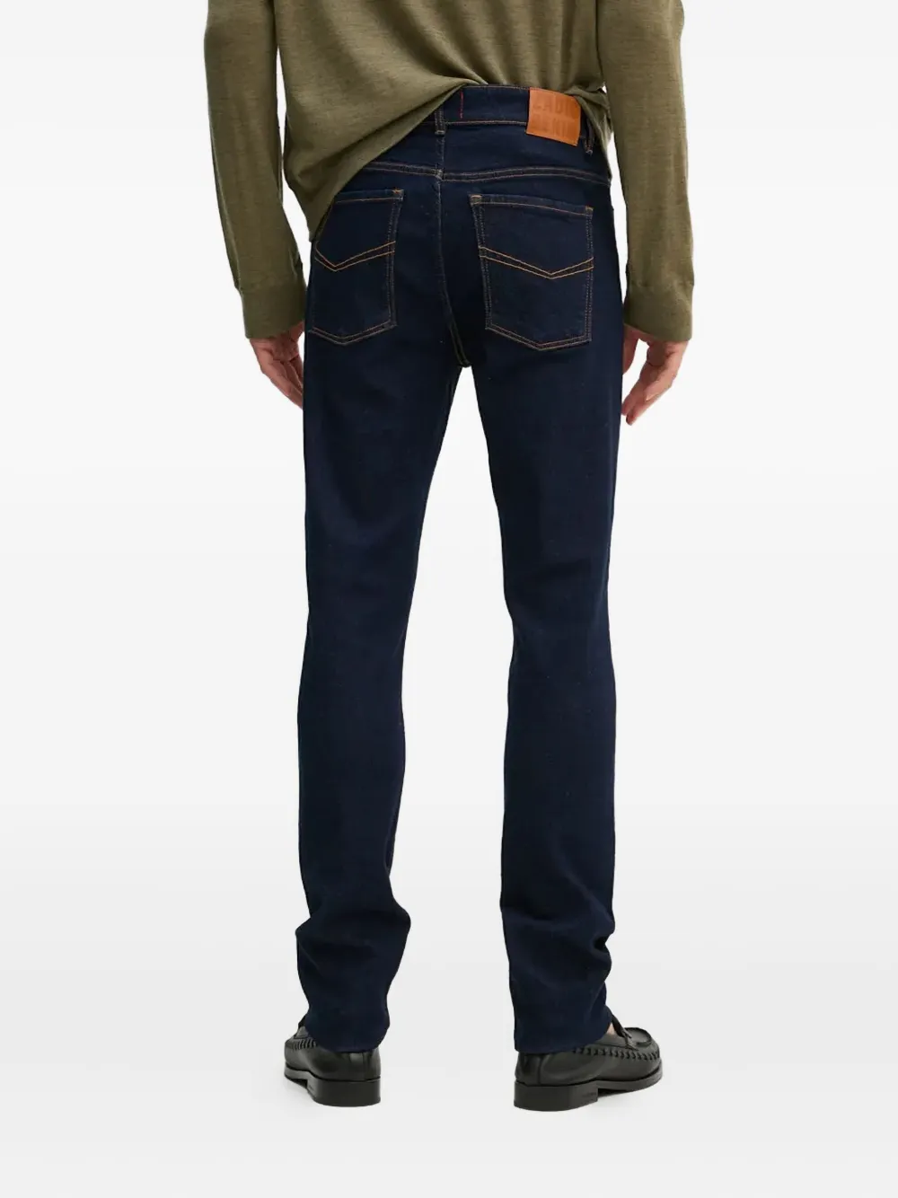 Zadig&Voltaire Slim-fit jeans met logoplakkaat Blauw