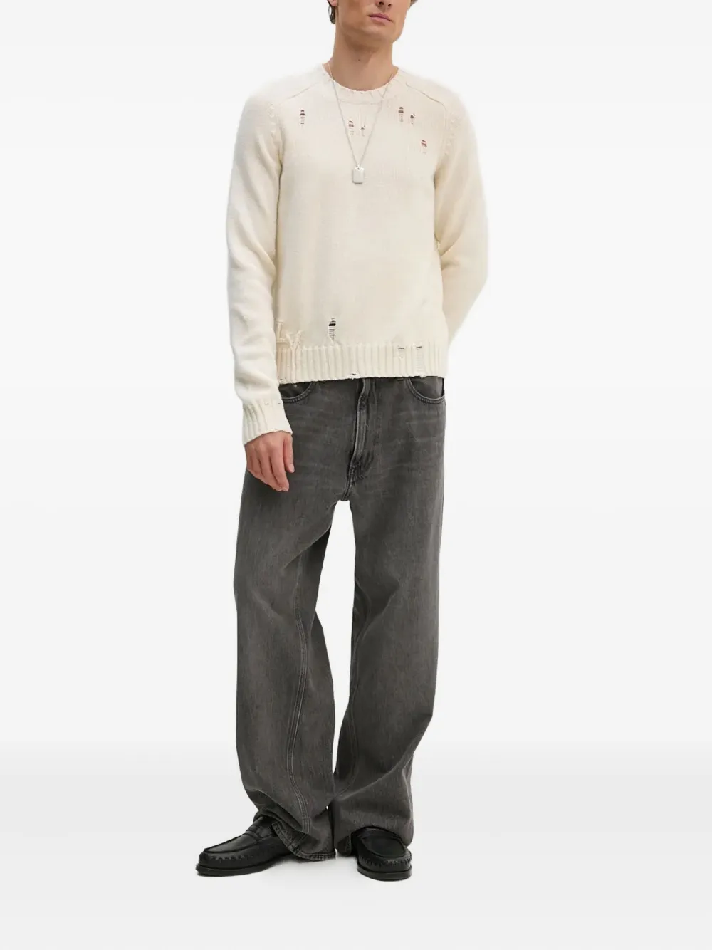 Zadig&Voltaire Gerafelde trui - Beige