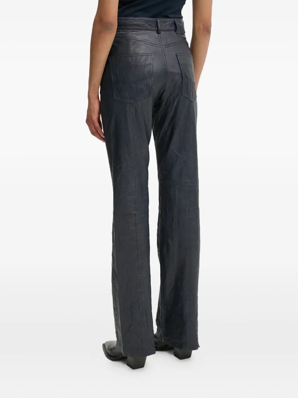 Zadig&Voltaire Evy leren broek Blauw