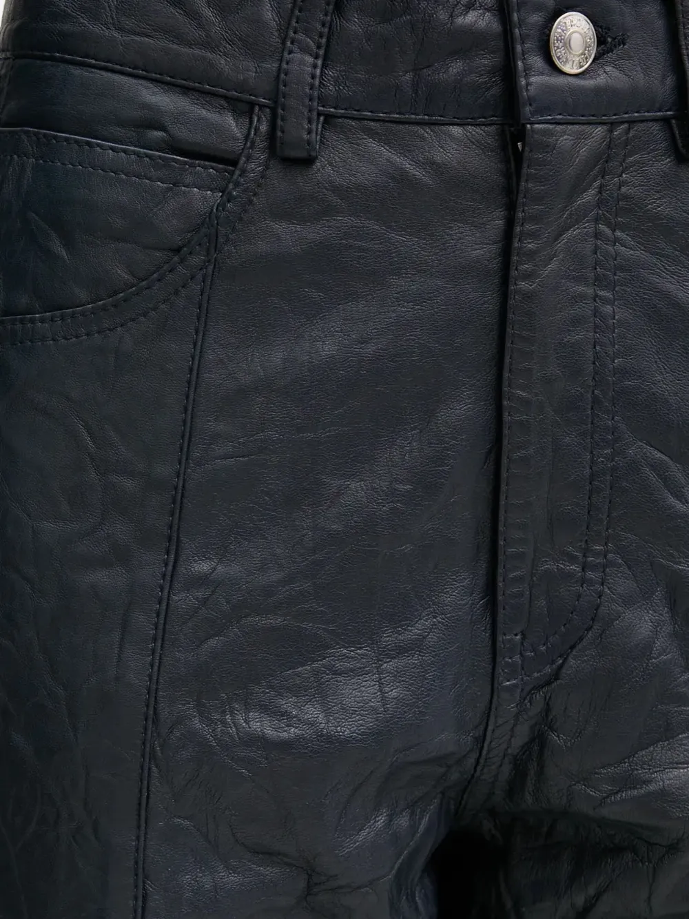 Zadig&Voltaire Evy leren broek Blauw