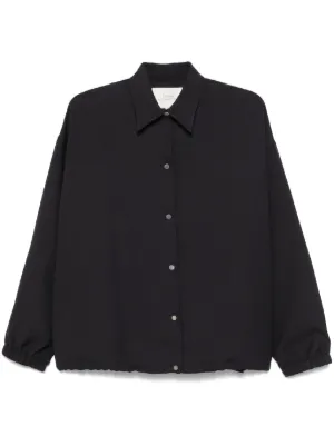 Jil Sander ロゴ シャツジャケット | ブラック | FARFETCH JP