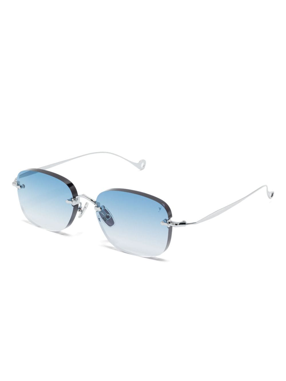 Shop Eyepetizer Rochester Sunglasses In C.1-53 Silver/blue