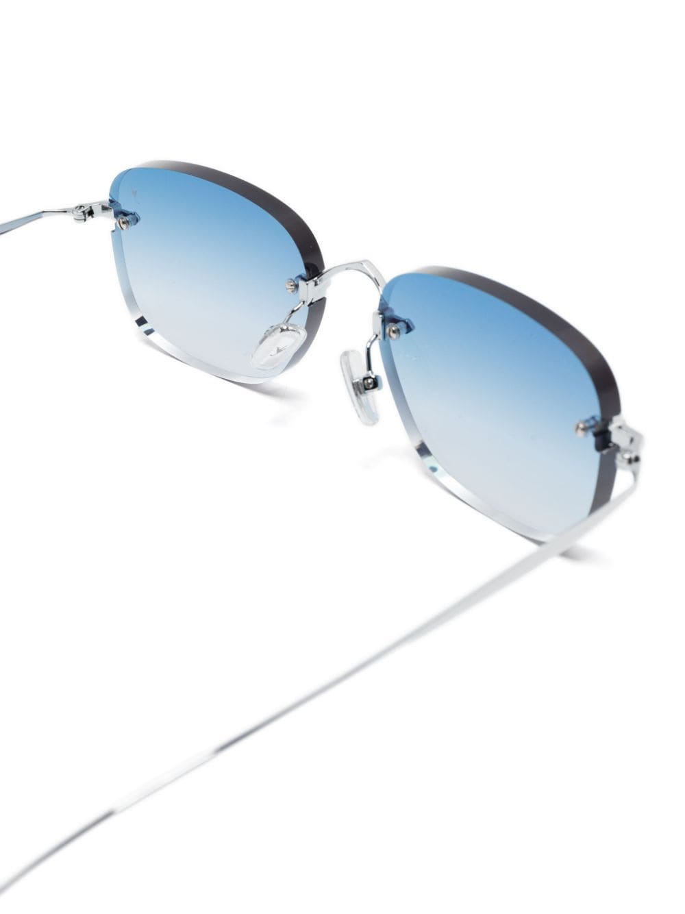 Shop Eyepetizer Rochester Sunglasses In C.1-53 Silver/blue