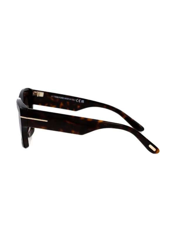 TOM FORD Eyewear スクエアフレーム サングラス | ブラウン | FARFETCH JP