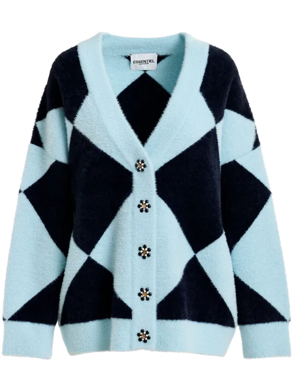 Essentiel Antwerp How Cardigan | Blue | FARFETCH IN 