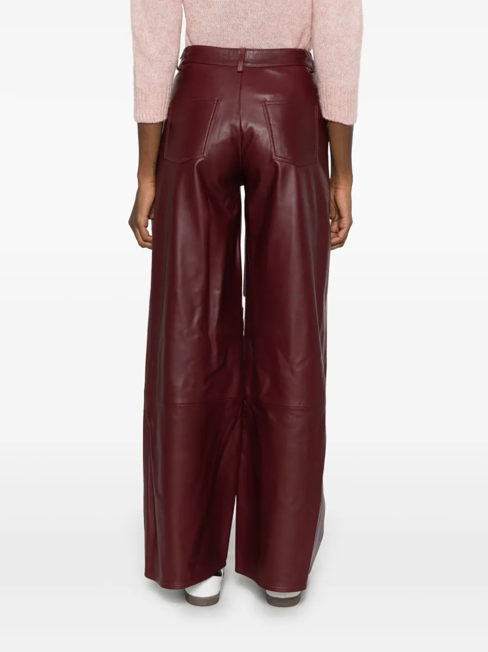 Loulou Studio Figari Trousers In 红色