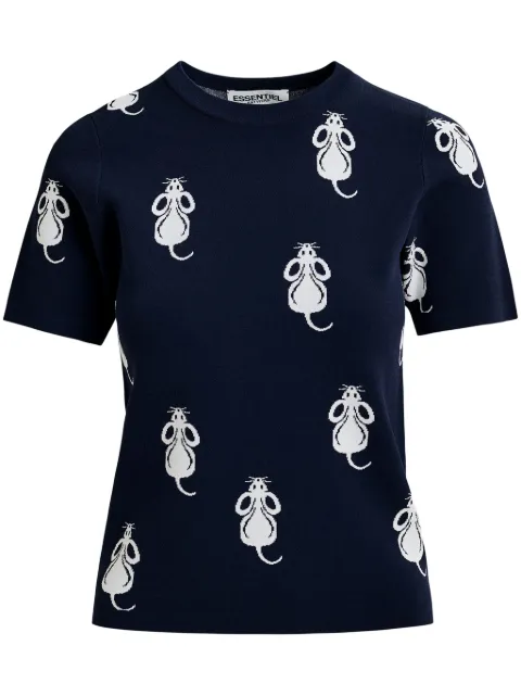 Essentiel Antwerp Hascot jacquard top