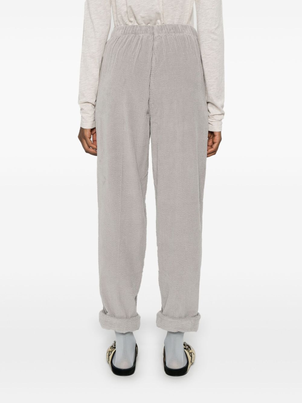 Shop American Vintage Padow Trousers In Grey