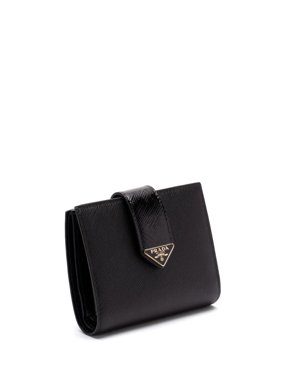 Prada Portemonnee met logo Zwart