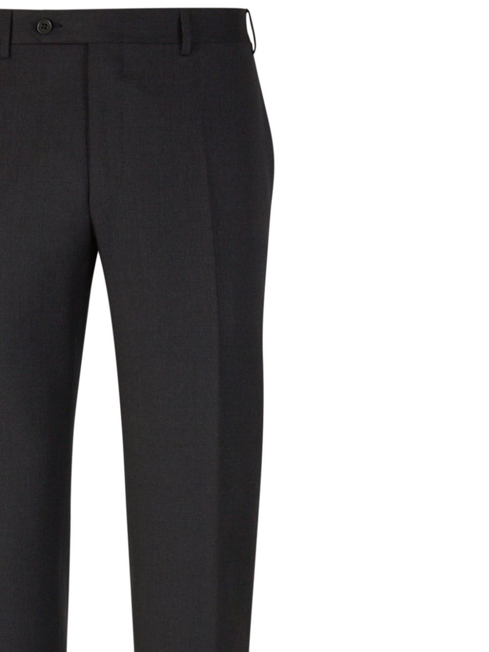 Shop Canali Wool Trousers In Grey