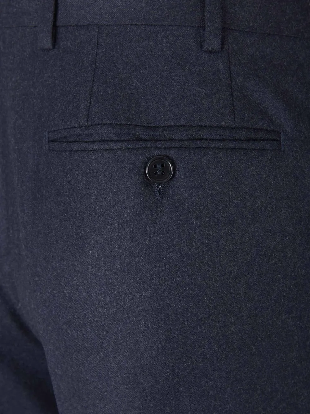 Canali Wollen pantalon Blauw