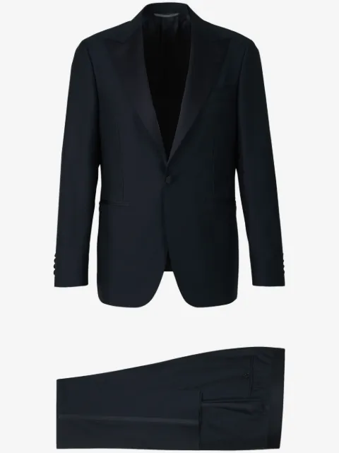 Canali 单排扣羊毛西装套装