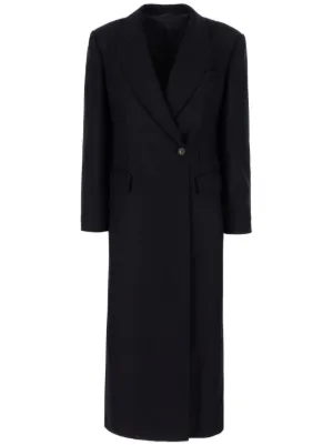 コート BRUNELLO CUCINELLI LONG DOUBLE BREASTED COAT Brunello Cucinelli double-breasted Cashmere Coat | Blue