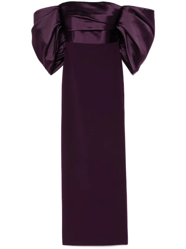 SOLACE LONDON ソレイスロンドン ワンピース Arla 995000 Solace London Arla Maxi Dress | Purple | FARFETCH