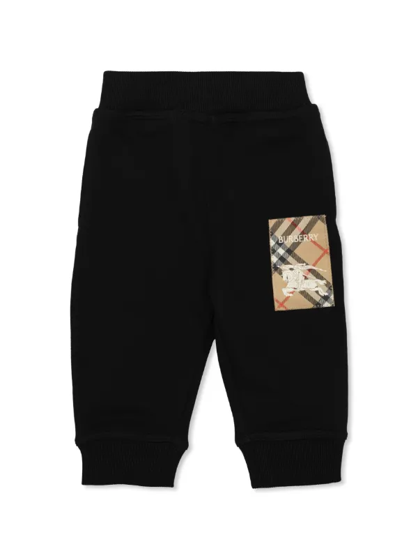 Burberry Kids Pants Con Motivo Vintage Check Negro FARFETCH MX