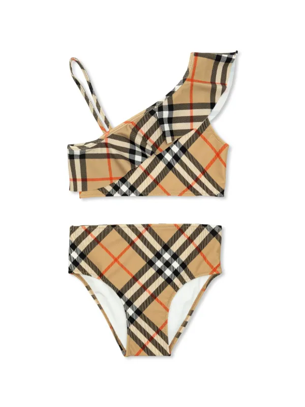 Burberry Kids Nova check Bikini Neutrals FARFETCH AO