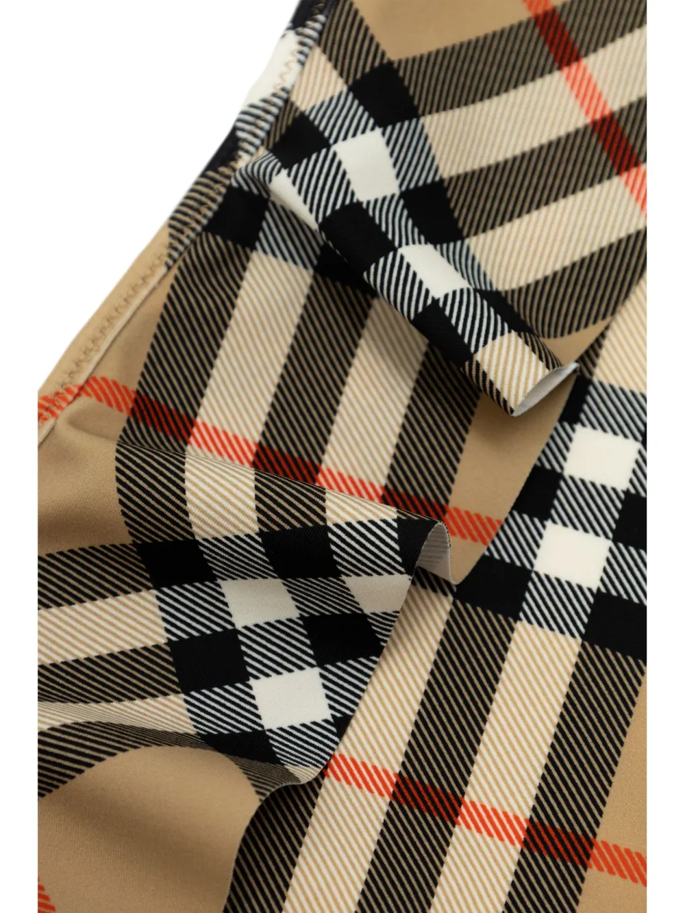 Shop Burberry Nova-check Bikini In Neutrals
