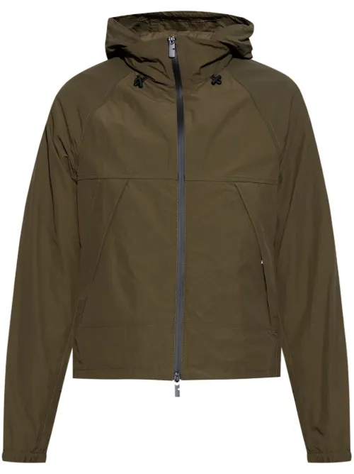 Veste zippée à logo imprimé - Burberry - Modalova