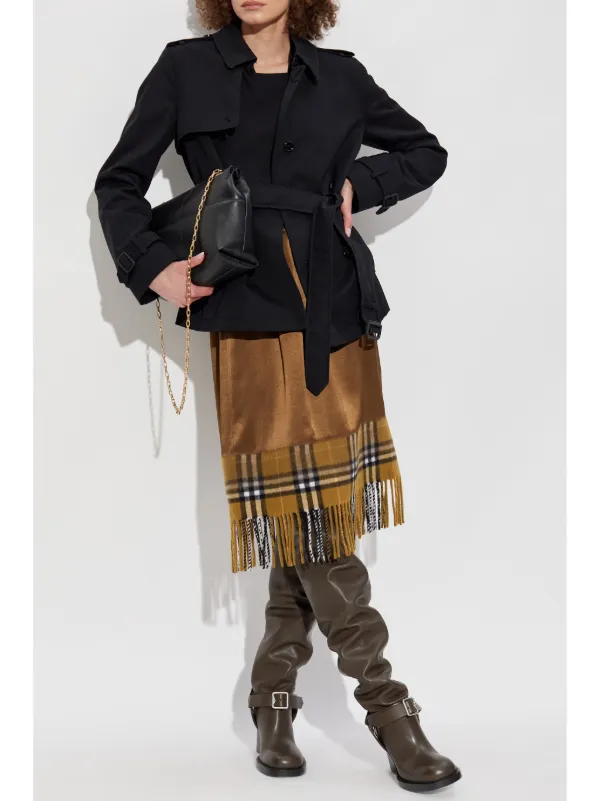 BURBERRY ダブルブレストトレンチジャケット Burberry ダブルブレスト トレンチジャケット | ブラック