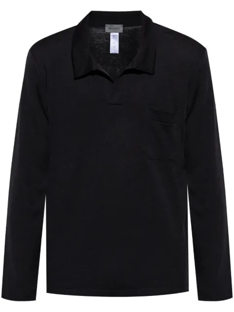 Hanro long-sleeve polo shirt 