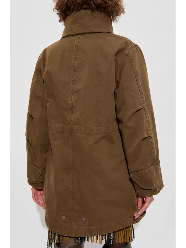 Burberry detachable-warmer Cotton Parka | Brown | FARFETCH