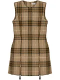 Burberry checked mini dress - Neutrals