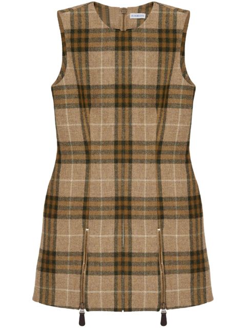 Burberry checked mini dress Women