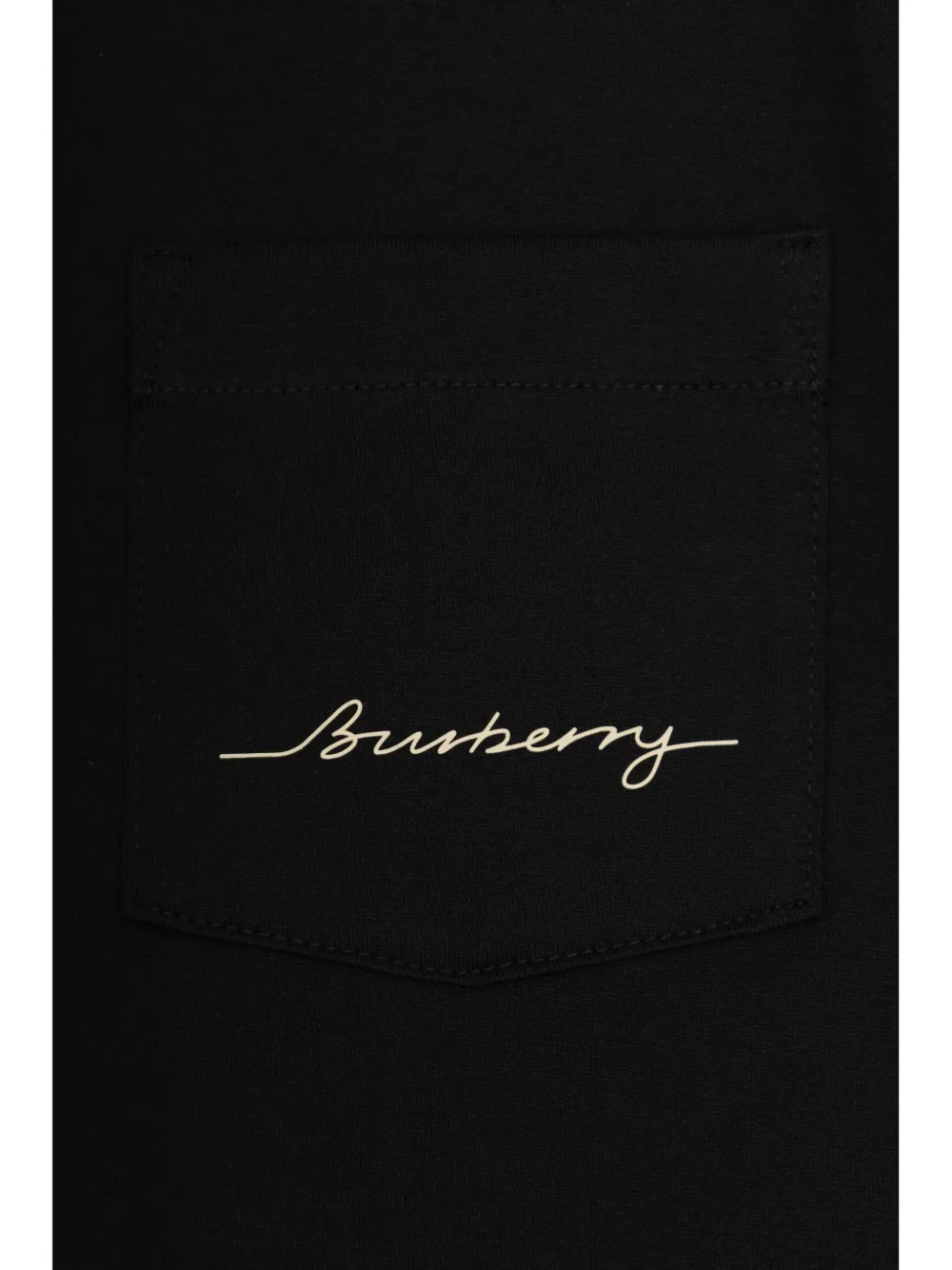 Burberry Kids Katoenen T-shirt Zwart