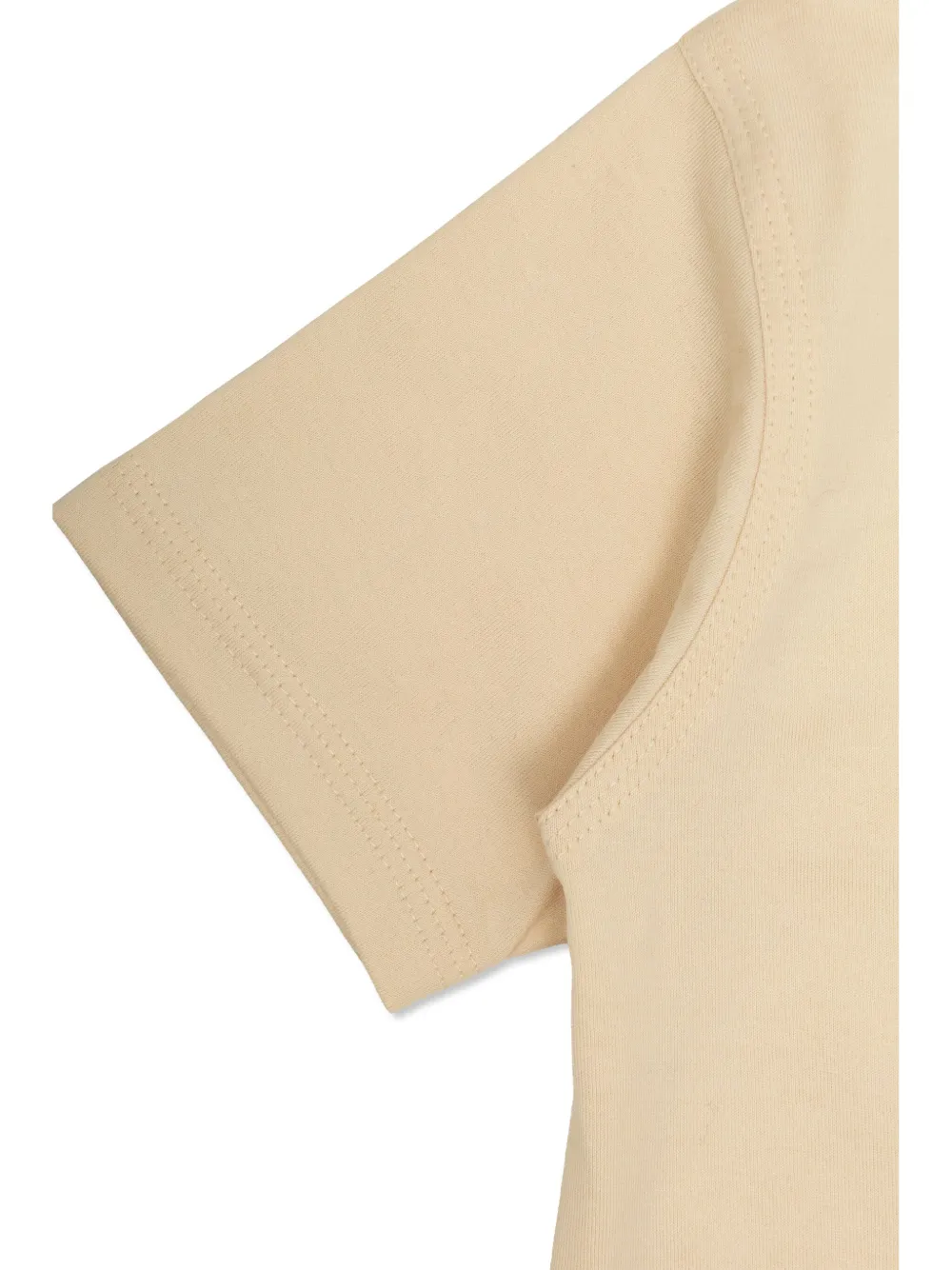 Burberry Kids Katoenen T-shirt met logoprint Beige