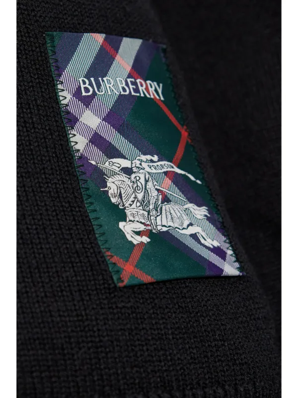 Burberry Vネック カーディガン | ブラック | FARFETCH JP