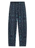 Hanro graphic-print elasticated-waistband pajama pants - Blue