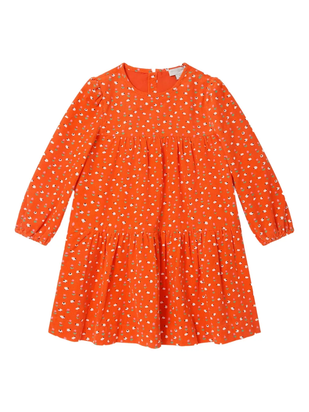 Stella McCartney Kids floral-print tiered dress | Red | Image 1
