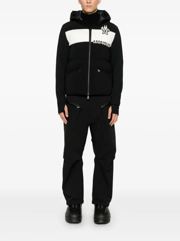 Moncler Grenoble raised-logo Jacket | Black | FARFETCH