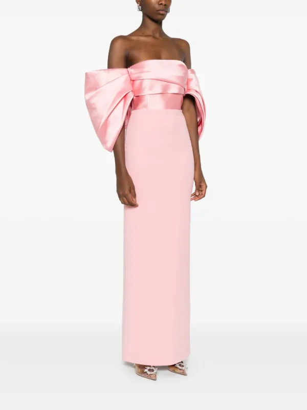 関税込【SOLACE LONDON】The Arla Maxi Dress in Soft Pink Solace London Arla Maxi Dress | Pink | FARFETCH UK