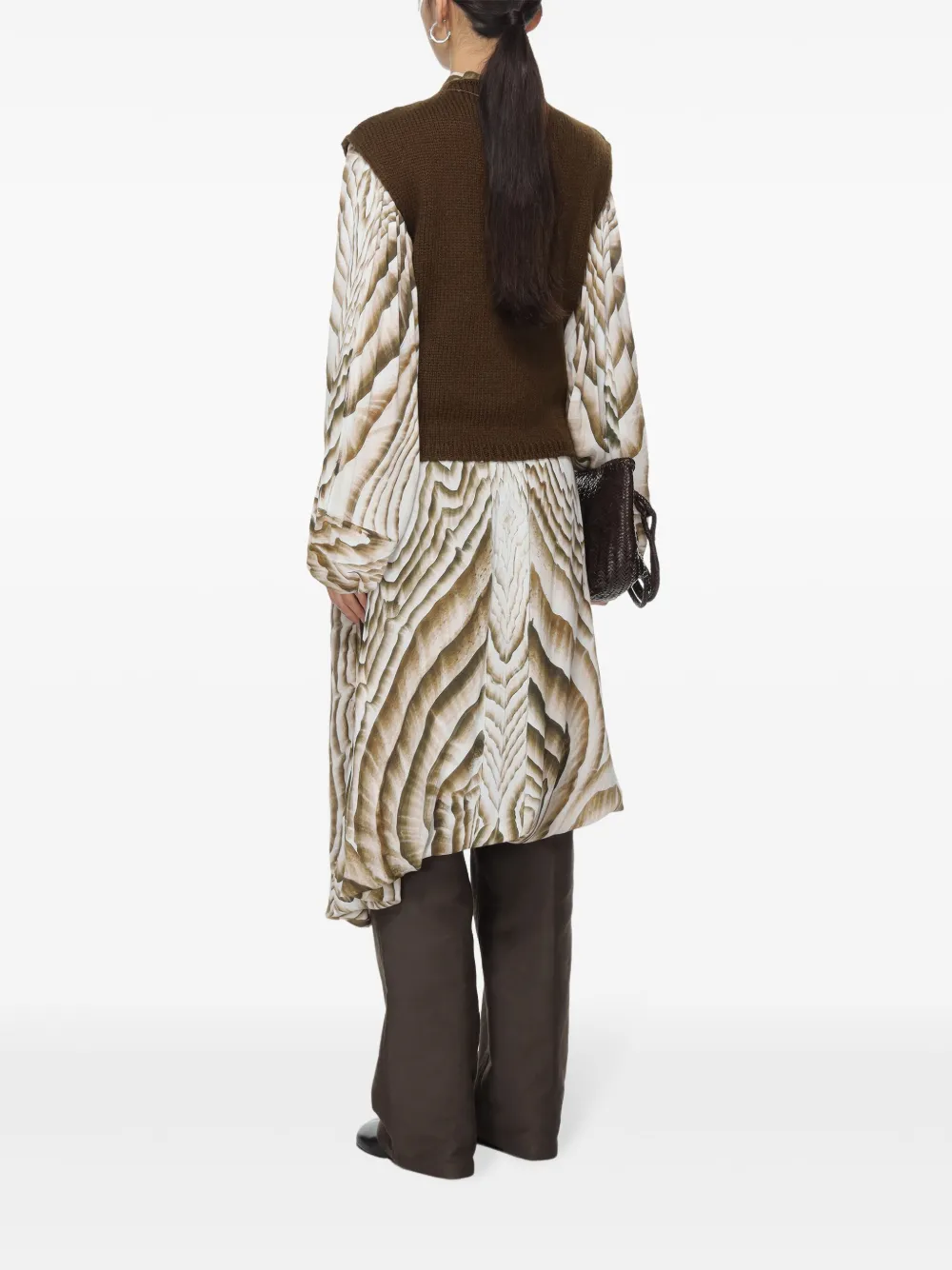 LEMAIRE Kabelgebreide spencer Bruin