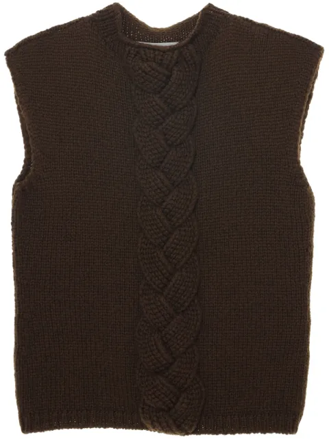LEMAIRE cable-knit vest