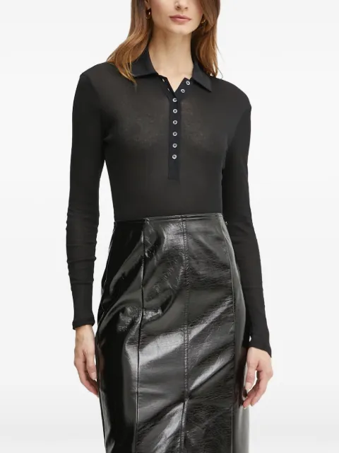 PINKO body manga larga con cuello de playera tipo polo