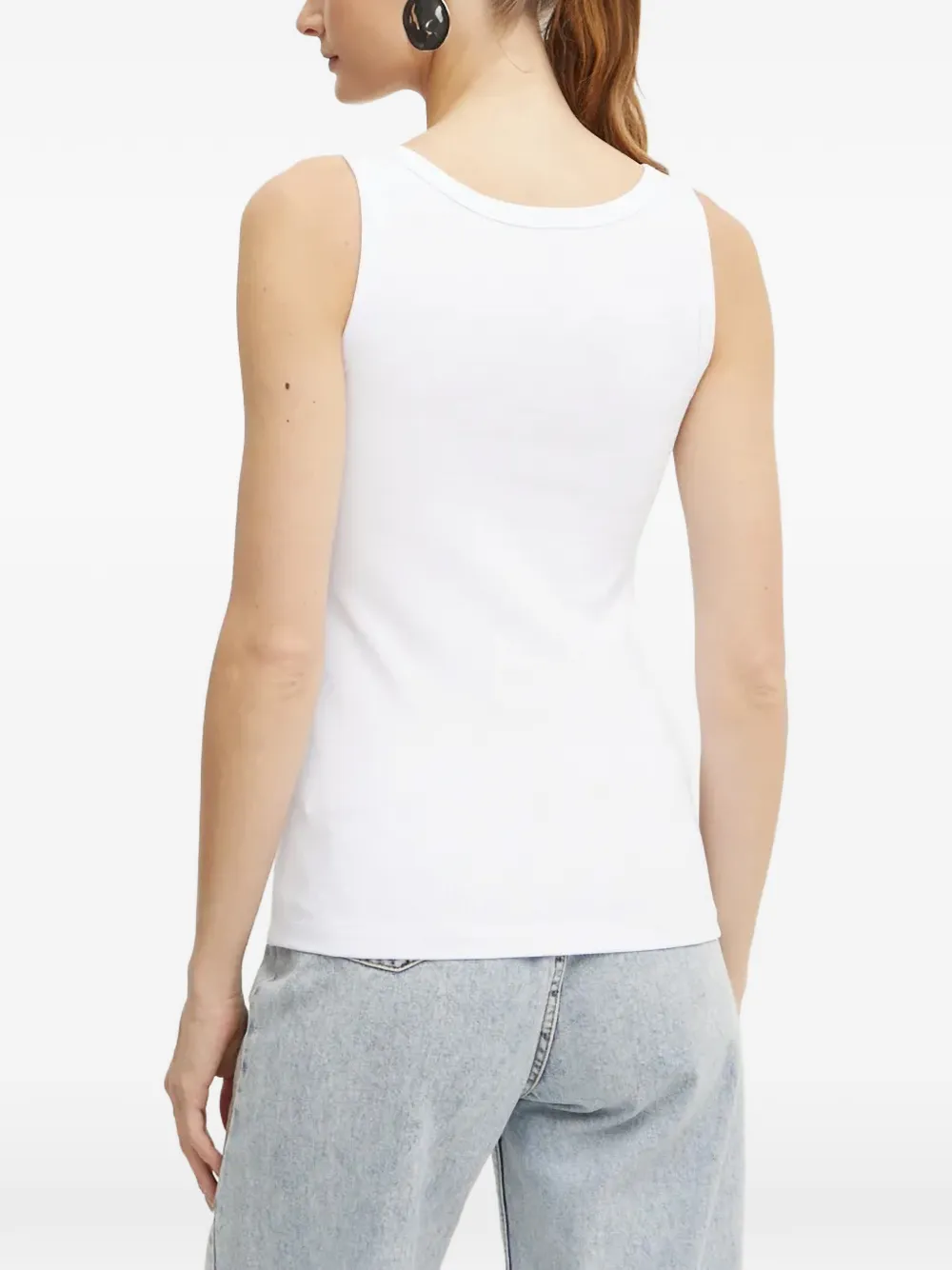 Pinko Sequin-embellished Tank Top In White