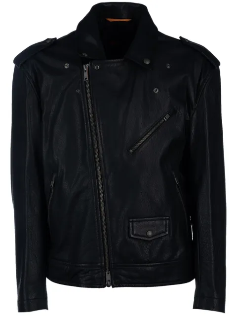BOSS studded leather jacket