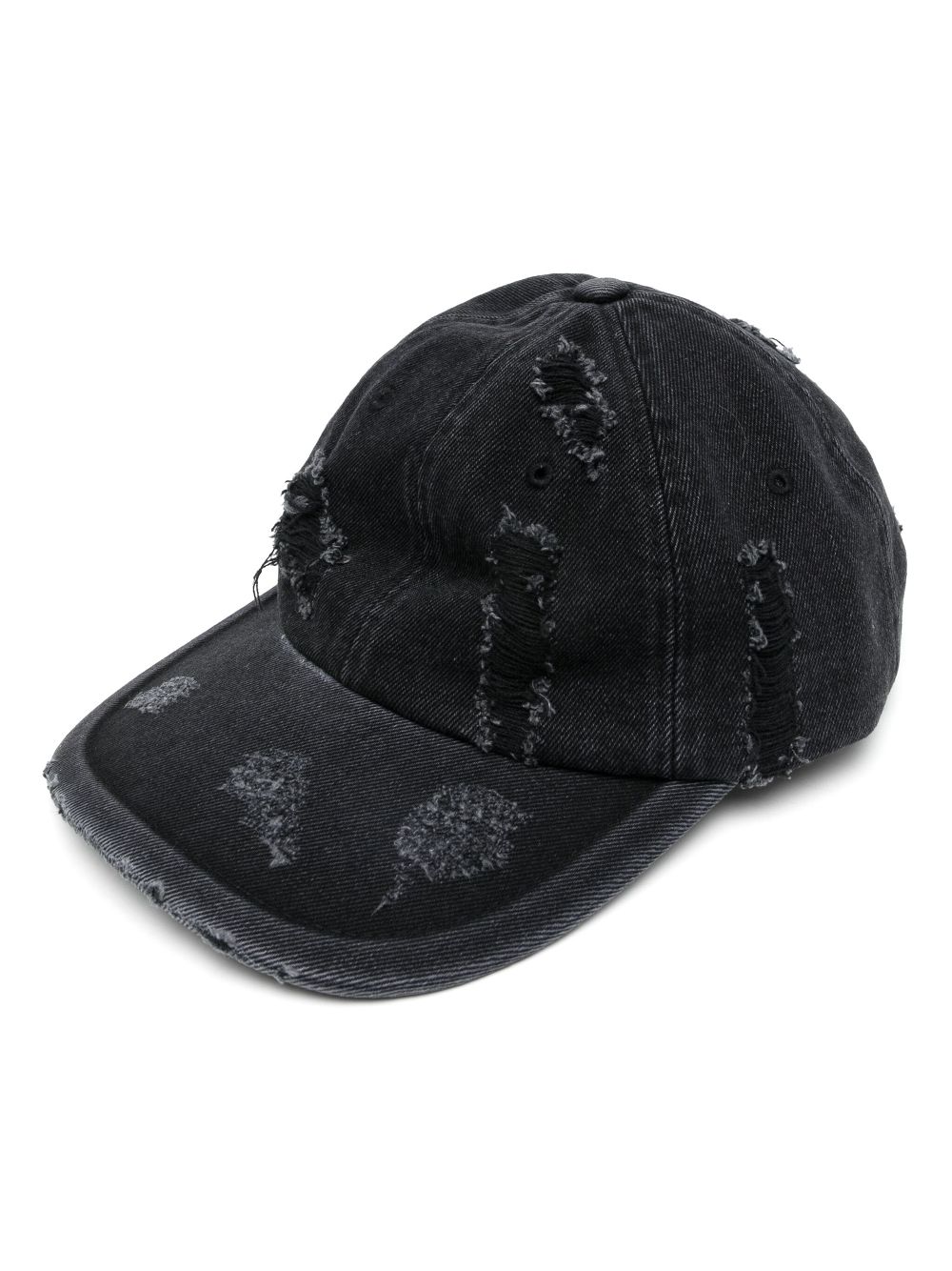 Juun.J denim ball cap - Black