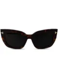 TOM FORD Eyewear pilot-frame sunglasses - Brown