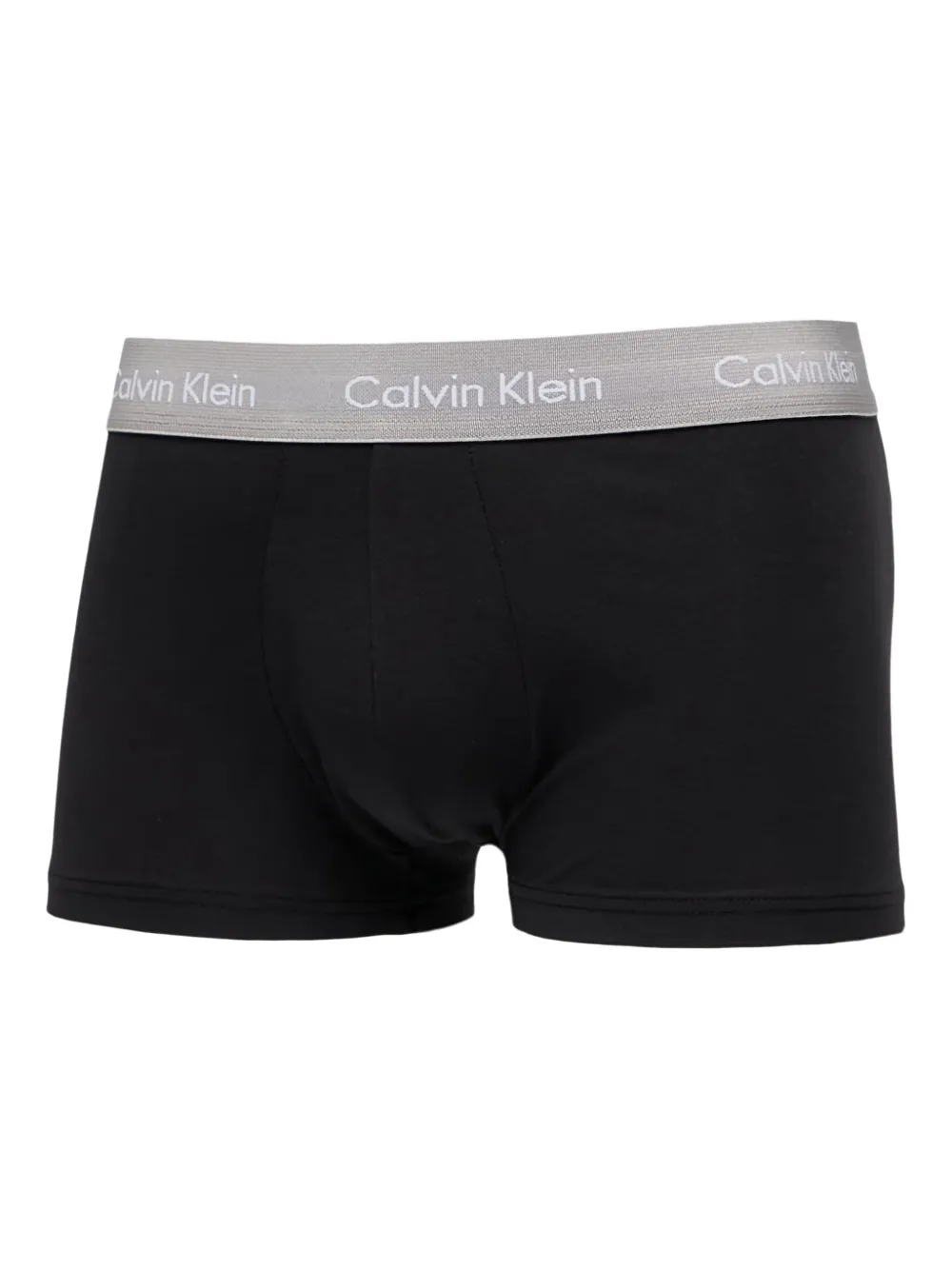 Calvin Klein Drie boxershorts met logoband Zwart