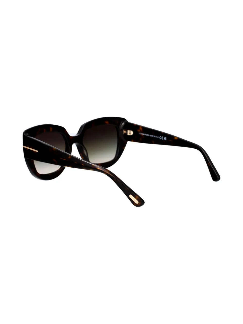 TOM FORD Eyewear Zonnebril met vierkant montuur Bruin