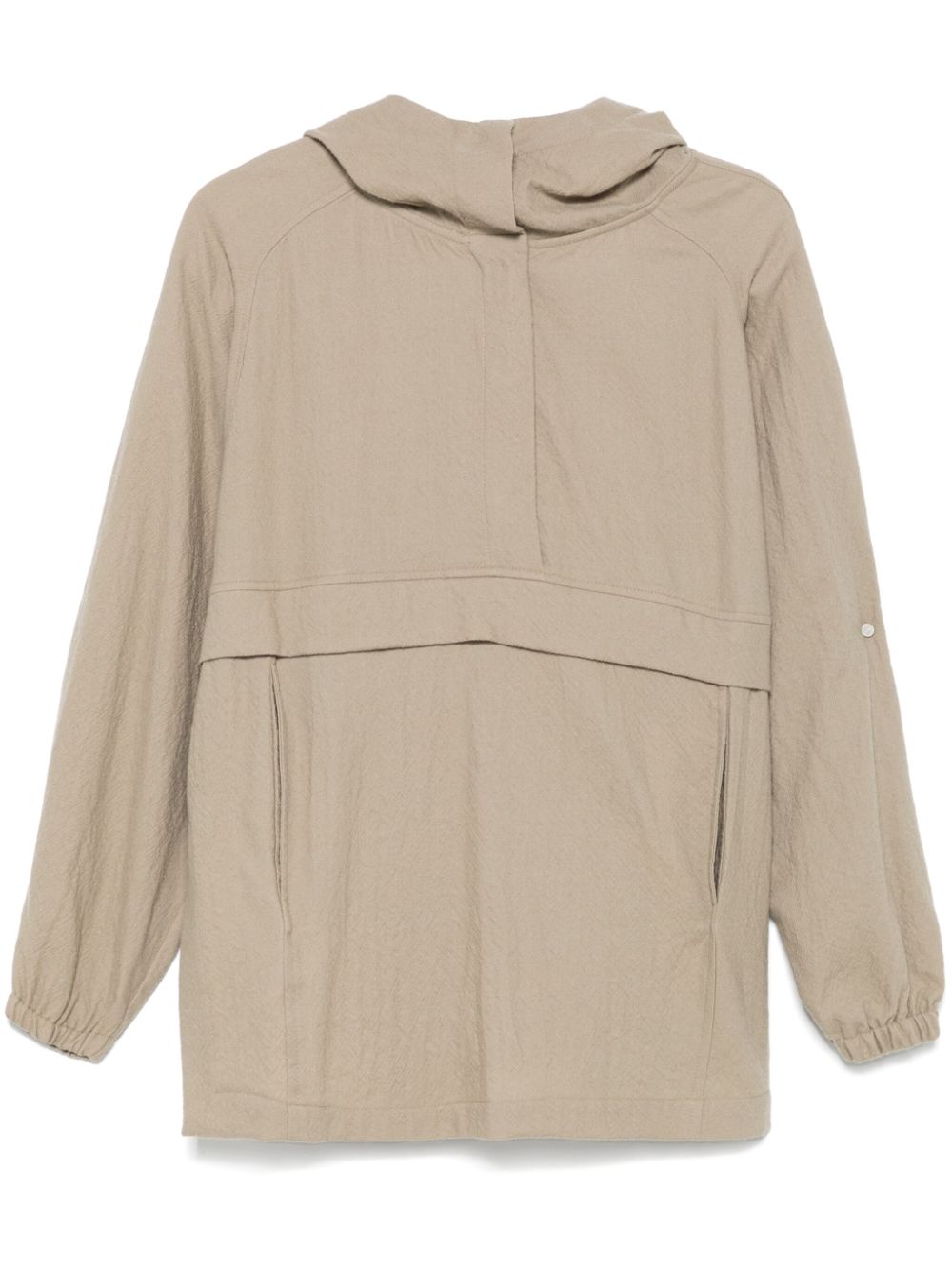 Alysi Wollen hoodie Beige