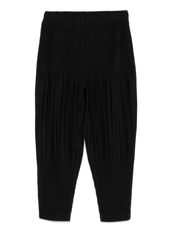 Homme Plissé Issey Miyake Basics Trousers | Black | FARFETCH