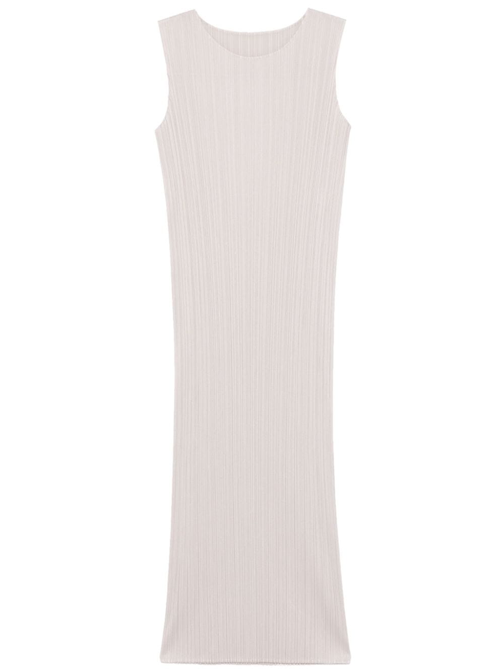 Shop Issey Miyake New Colorful Basics 4 Midi Dress In Grey