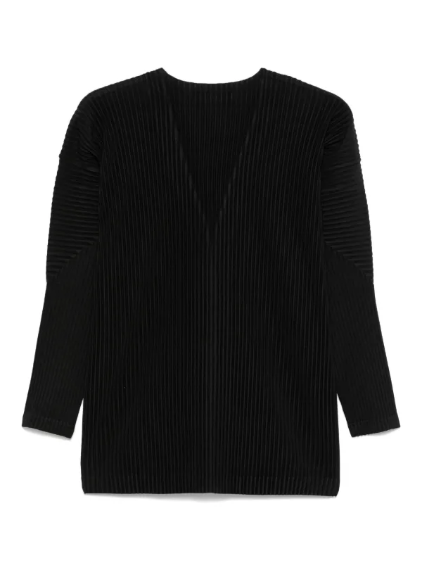 H'OMME PLISSÉ ISSEY MIYAKE ブラックカーディガン HOMME PLISSE ISSEY MIYAKE オム プリッセ イッセイミヤケ