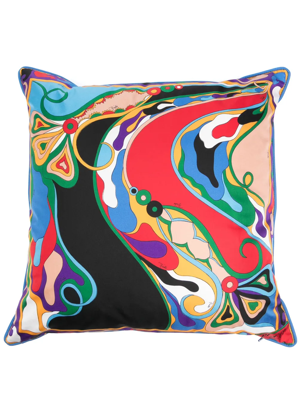 PUCCI Orchidee and Iride-print cushion (52cm x 52cm) | Blue | Image 1