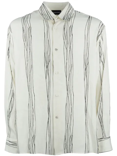 Emporio Armani stripe-print shirt